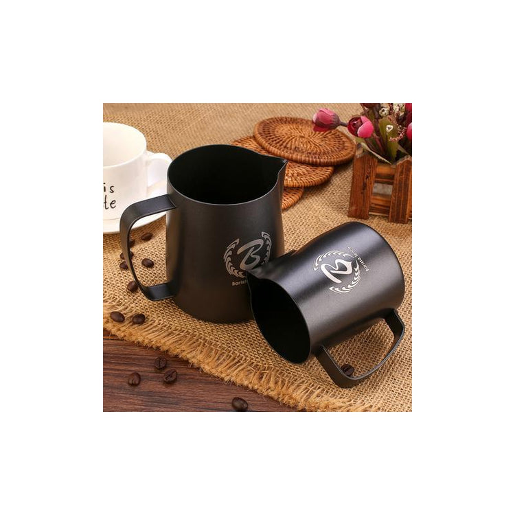 Barista Space Milk Jug Teflon, oțel inoxidabil, 350 ml, negru