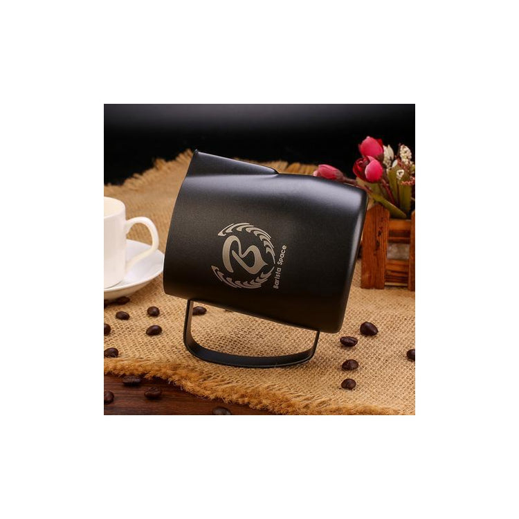 Barista Space Milk Jug Teflon, oțel inoxidabil, 350 ml, negru
