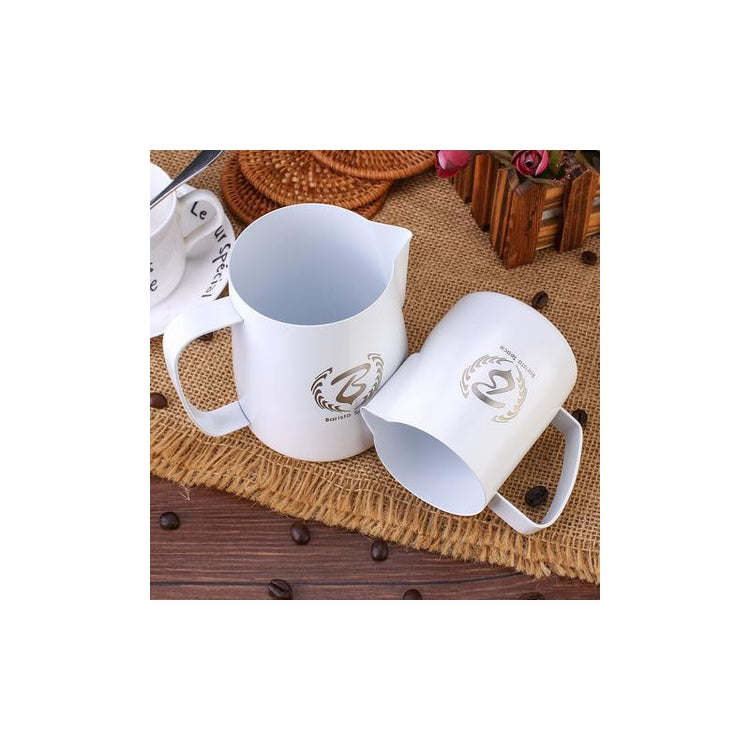 Barista Space Milk Jug Teflon, oțel inoxidabil, 350 ml, alb