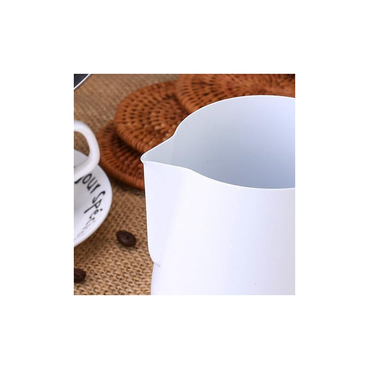 Barista Space Milk Jug Teflon, oțel inoxidabil, 350 ml, alb